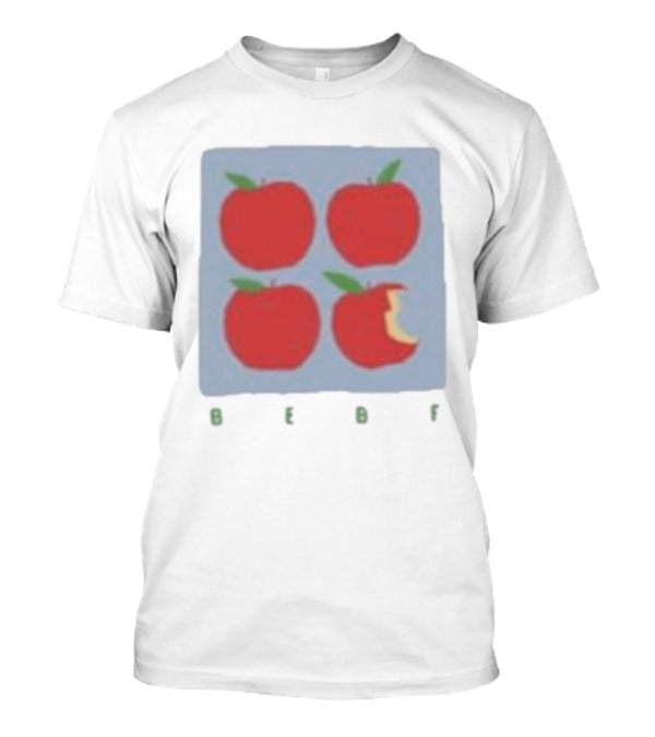 Bebe Stockwell Apple Pop Art Four Red Apples With Bite T-Shirt