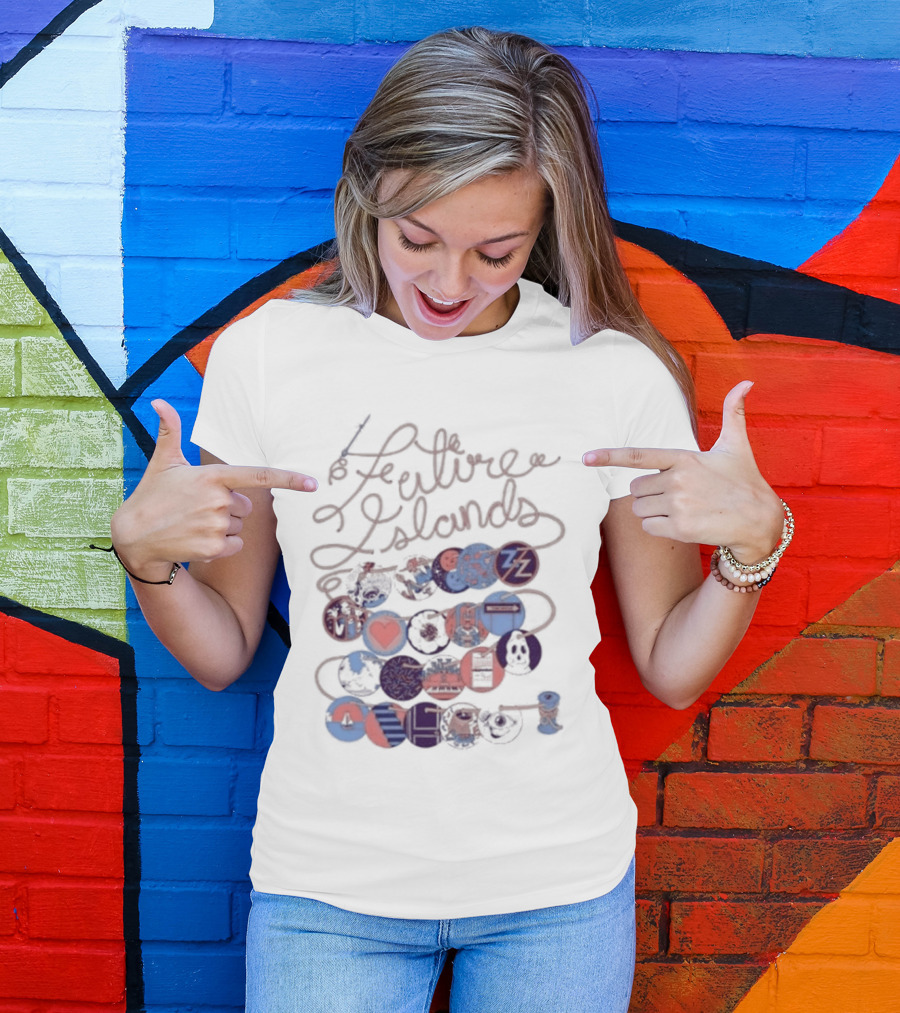 Future Islands The Never Ending Scribble Hearts And Circles T-Shirt