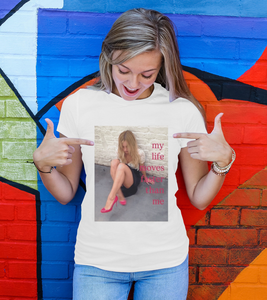 My Life Moves Faster Than Me Fashion Red Heels T-Shirt