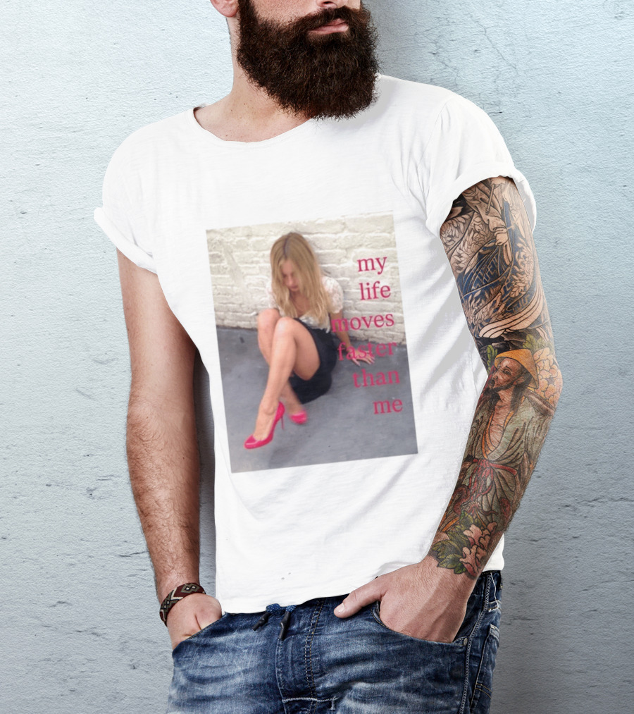 My Life Moves Faster Than Me Fashion Red Heels T-Shirt