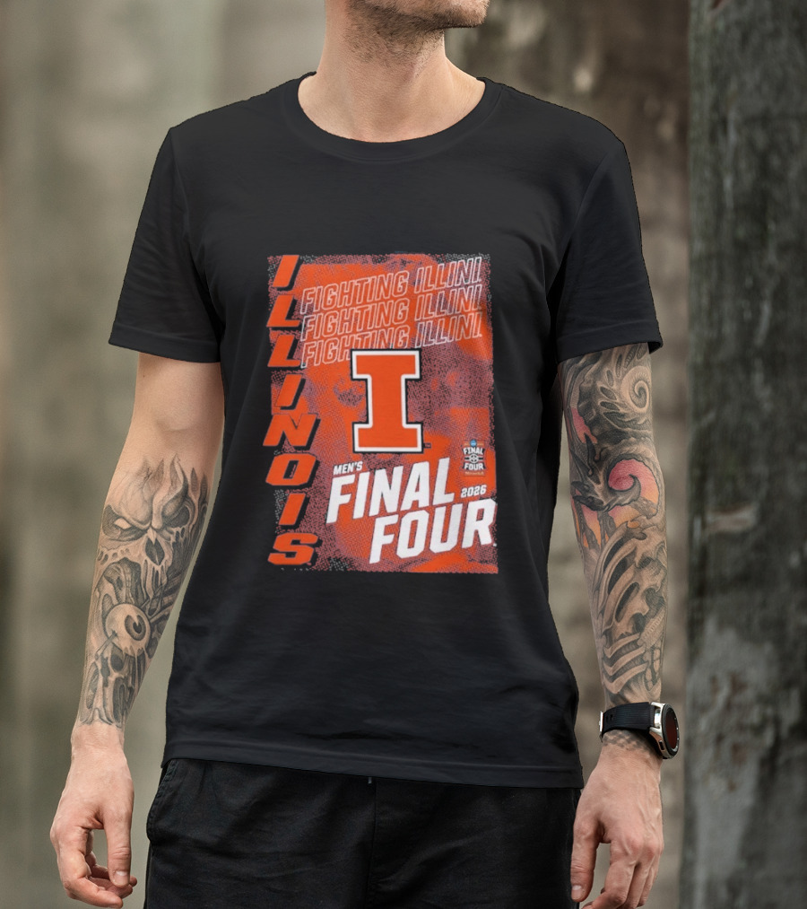 Illinois Fighting Illini Men's Final Four 2026 Basketball T-Shirt