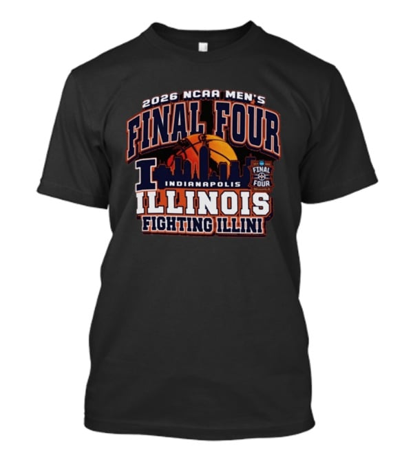 2026 NCAA Men's Final Four Indianapolis Illinois Fighting Illini T-Shirt