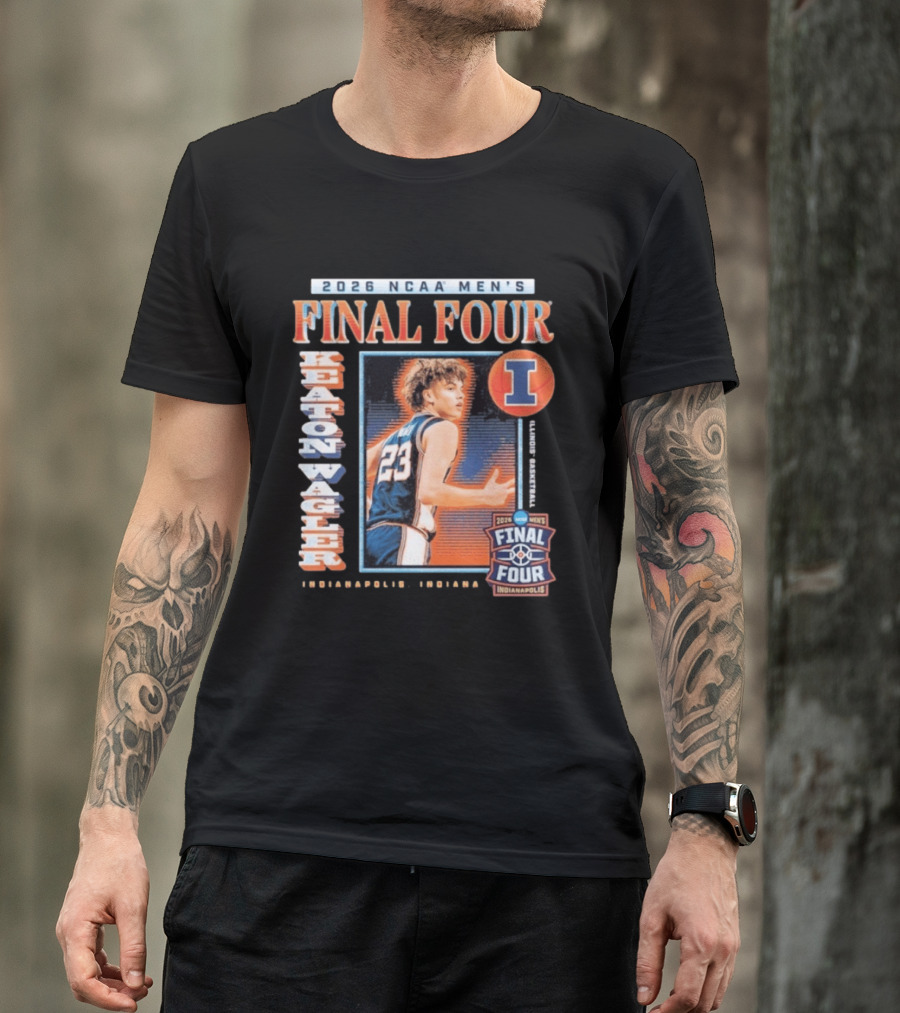 2026 NCAA Men's Final Four Keaton Wagler Illinois Basketball Indianapolis T-Shirt