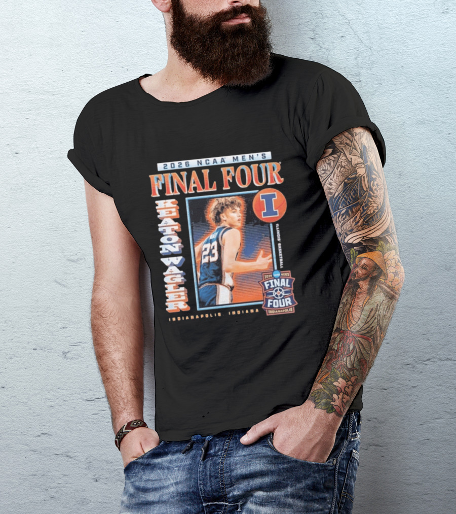 2026 NCAA Men's Final Four Keaton Wagler Illinois Basketball Indianapolis T-Shirt