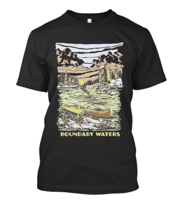 Nature Scenic Canoe Adventure Boundary Waters Twilight Sunset T-Shirt