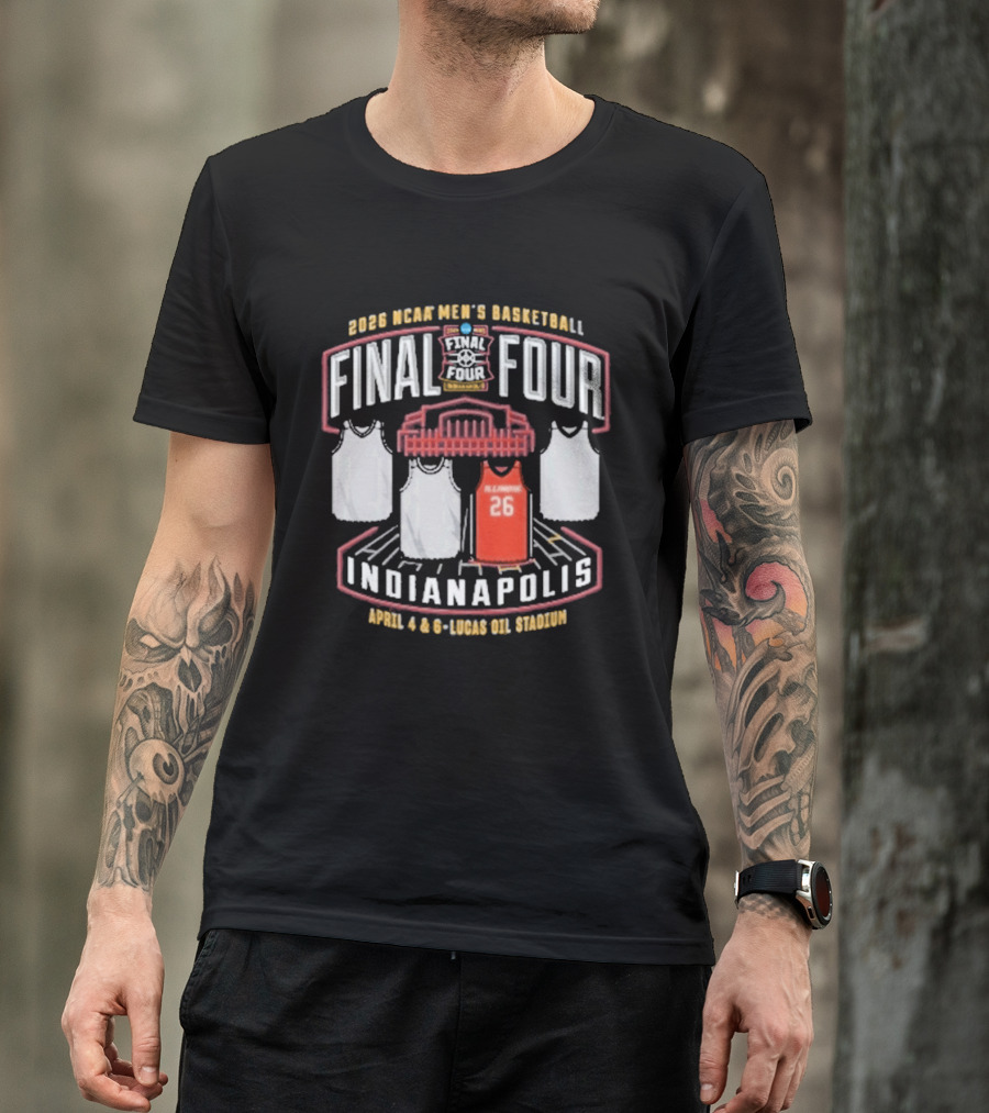 2026 Illini Men's Basketball Final Four Lucas Oil Stadium Indiana April 4 6 T-Shirt