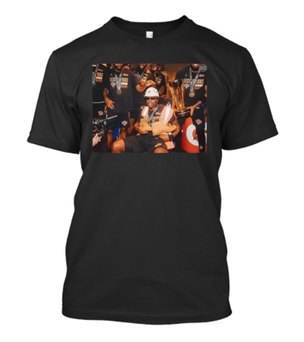 New York Knicks NBA Champions Celebration Locker Room Trophy T-Shirt