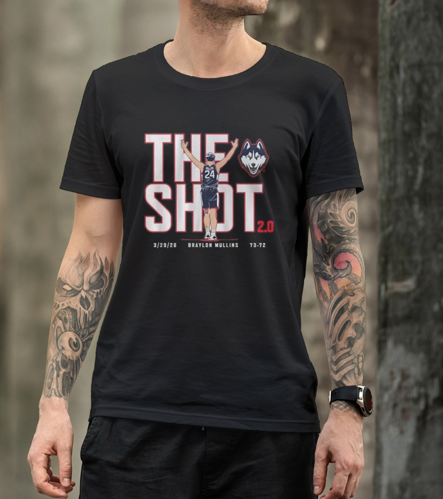 UConn Basketball Braylon Mullins The Shot 2 3 28 23 Huskies 73 72 T-Shirt