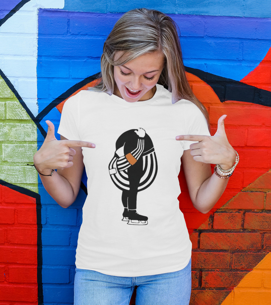Kyle Dubas Hockey Referee Satirical Caricature T-Shirt