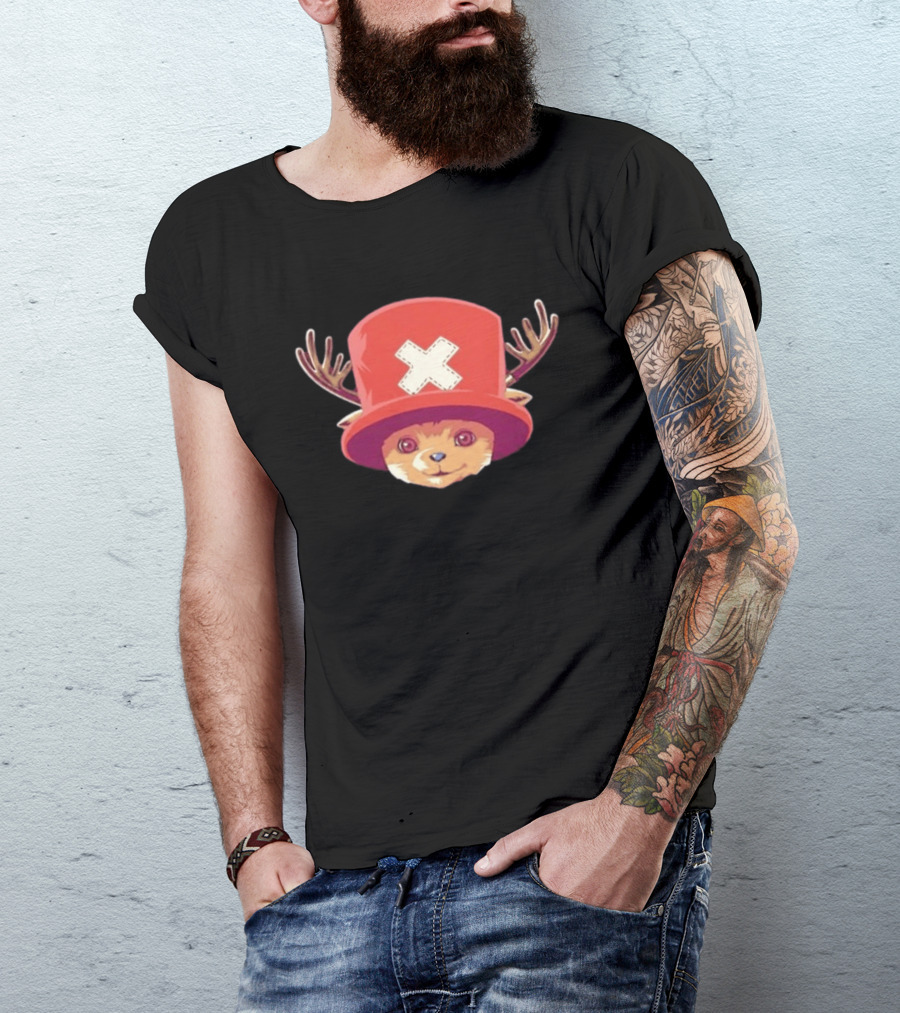 Tony Tony Chopper Red Hat Antlers Anime T-Shirt