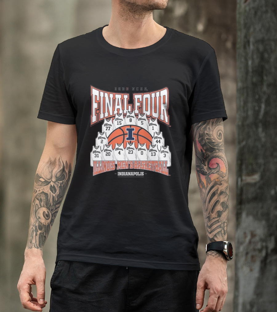 2026 NCAA Final Four Illinois Mens Basketball Indianapolis T-Shirt