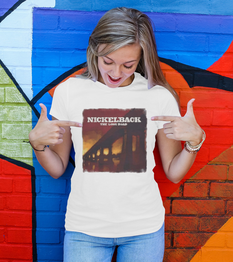 Nickelback The Long Road 2023 Album Art Bridge T-Shirt