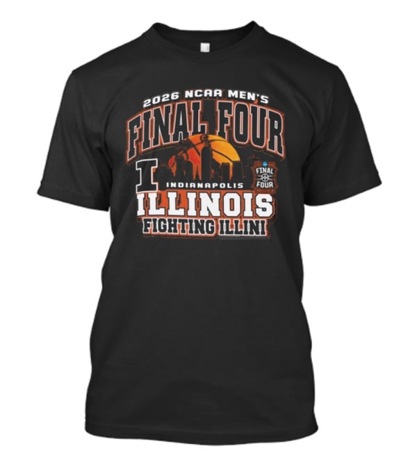 2026 NCAA Men's Final Four Indianapolis Illinois Fighting Illini Basketball T-Shirt