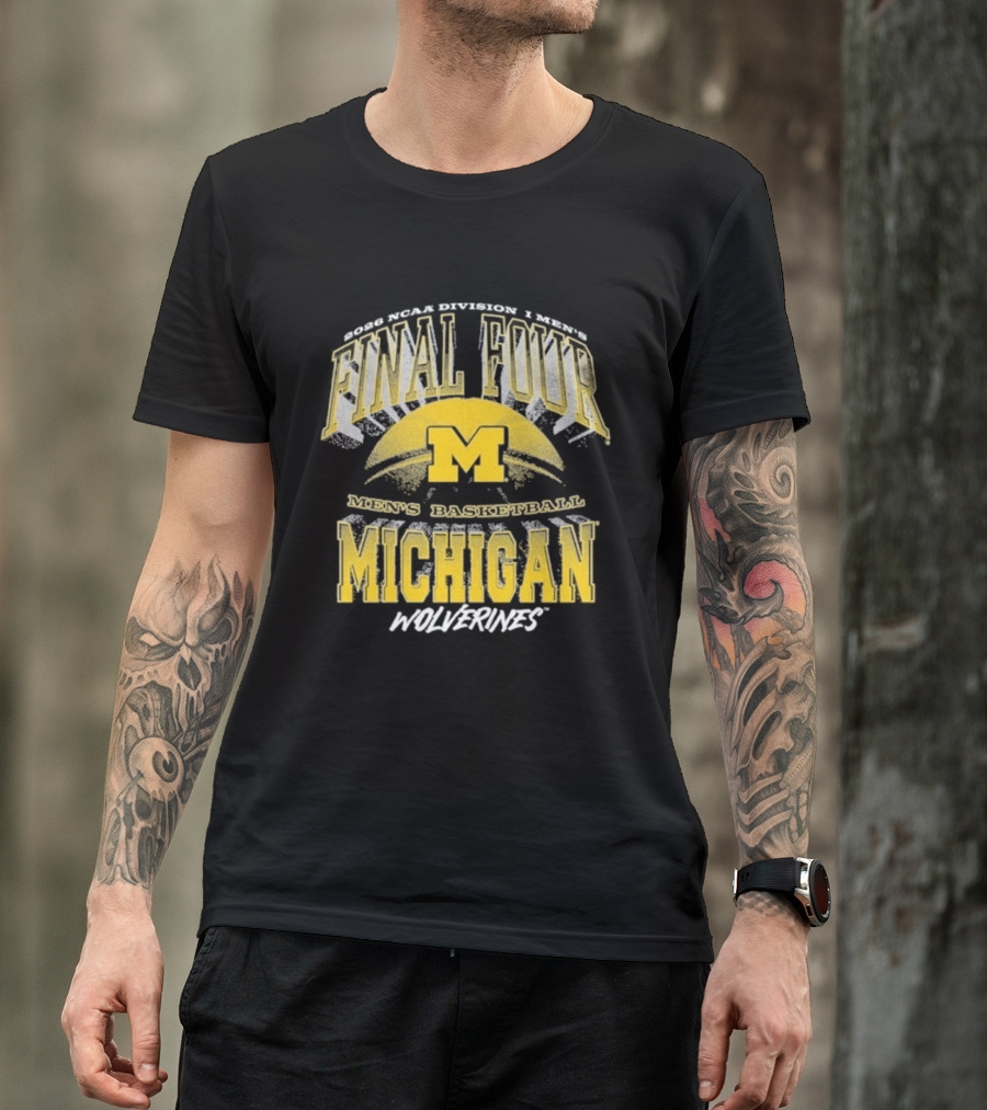 Michigan Wolverines Men's Basketball 2026 NCAA Final Four T-Shirt