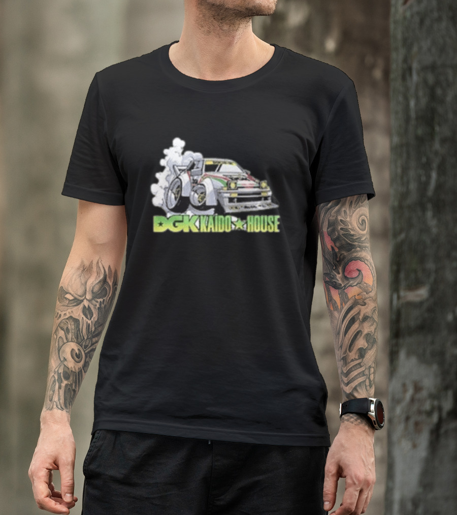 DGK Kaido House Street Spec Wide Open Racing Car Drift T-Shirt