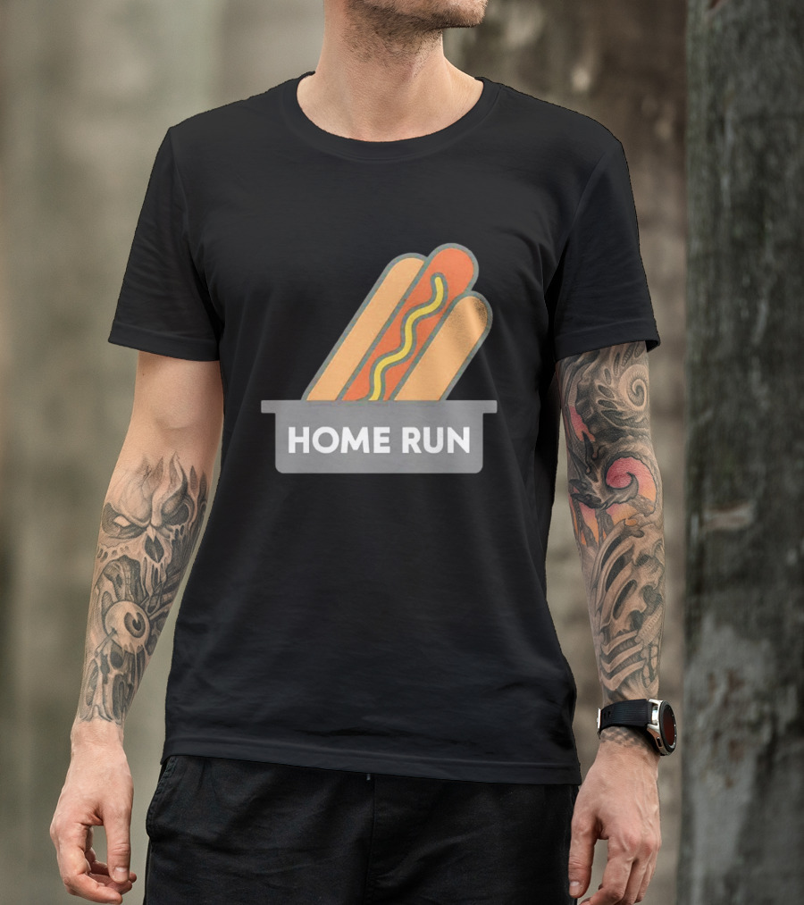 Home Run Hot Dog New York Mets Baseball Fan T-Shirt