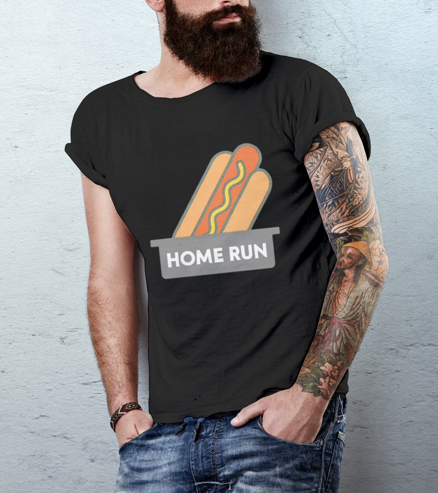 Home Run Hot Dog New York Mets Baseball Fan T-Shirt