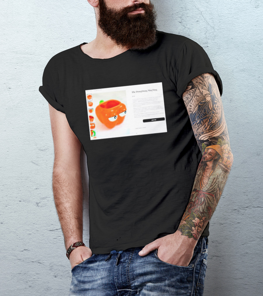 I Hate The Dougdoug Mugmug Orange Pumpkin Face T-Shirt