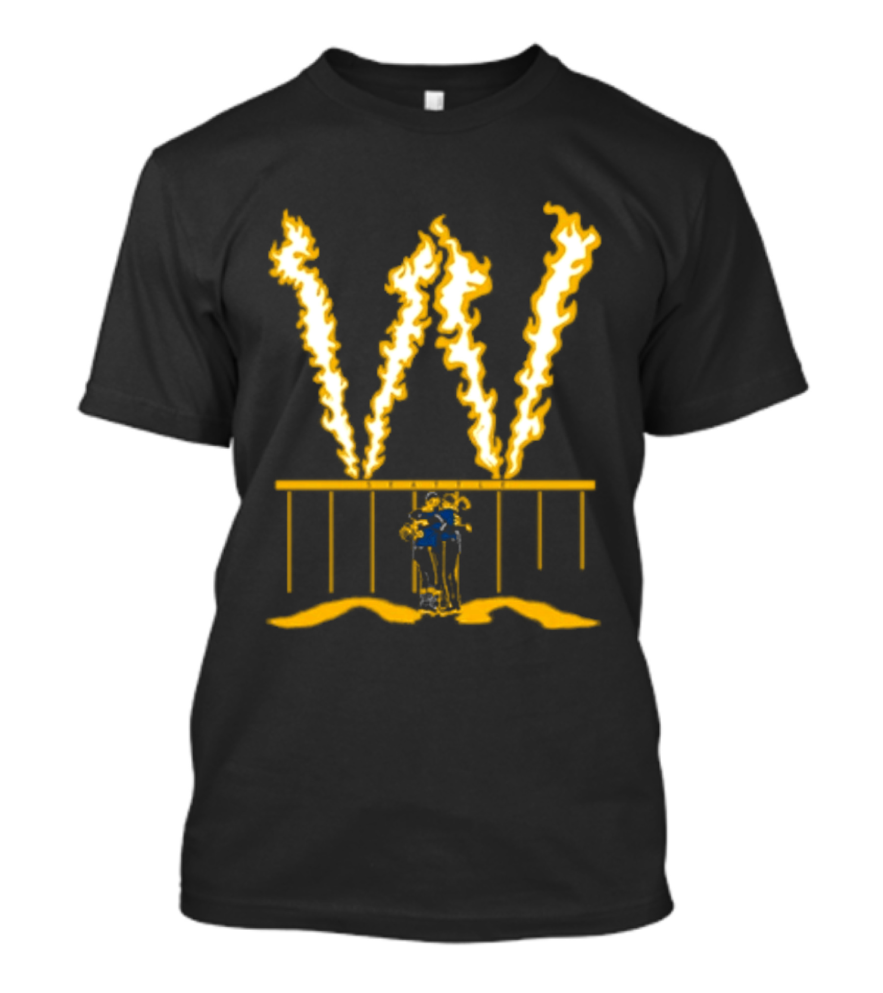 Seattle Baseball Fire The W Victory Celebration Flames T-Shirt