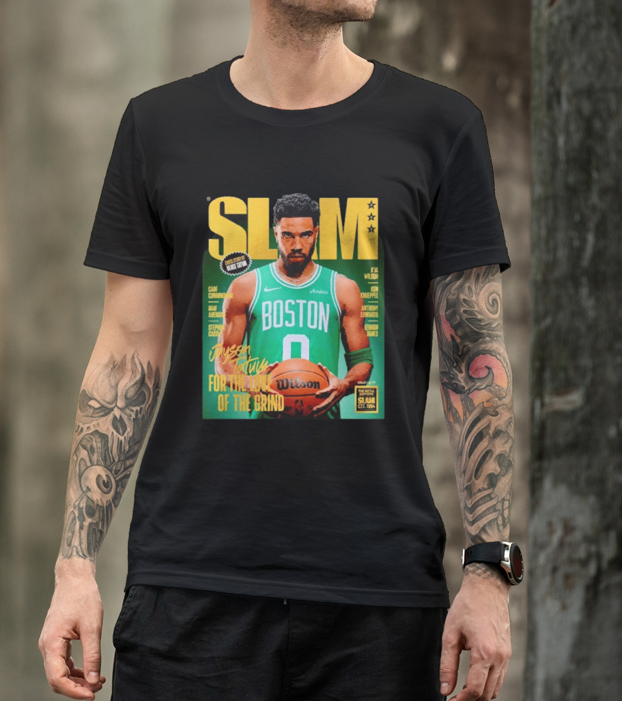 Slam Magazine Jayson Tatum Boston Celtics For The Love Of The Grind T-Shirt