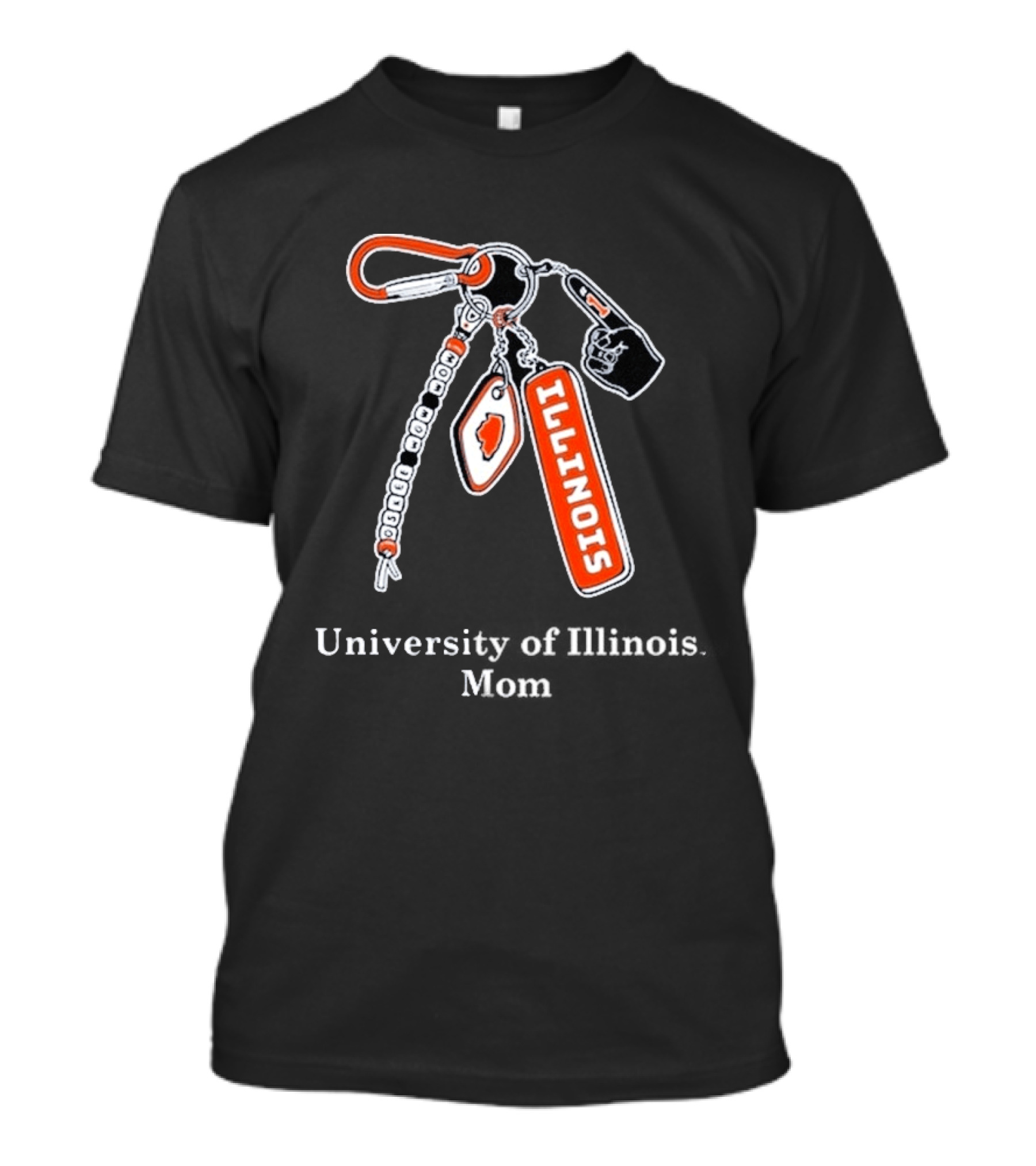 Illinois Fighting University Of Illinois Mom Keychain T-Shirt