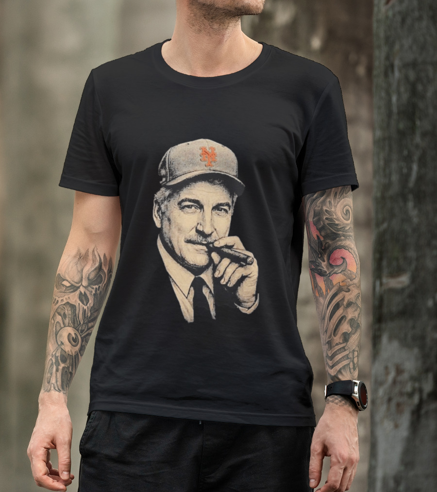 Keith Hernandez Cigar New York Mets Cap T-Shirt