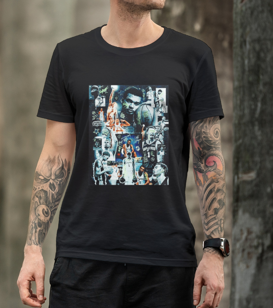 MVP Victor Wembanyama San Antonio Spurs NBA Collage Signature Edition T-Shirt
