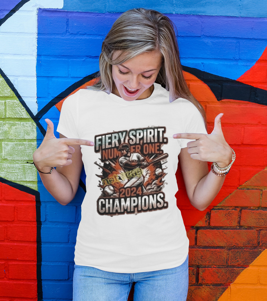 San Francisco Giants Fiery Spirit Number One Champions 2024 T-Shirt