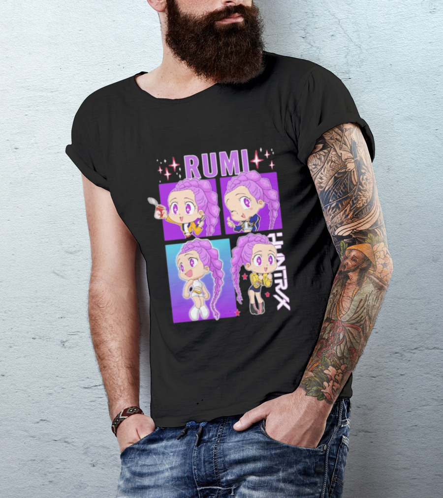 Rumi Kpop Huntrx Demon Hunters Cute Chibi Characters T-Shirt