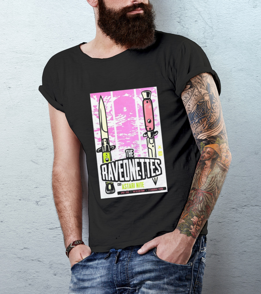 Raveonettes Astari Nite April 1 2026 Ft Lauderdale Culture Room T-Shirt