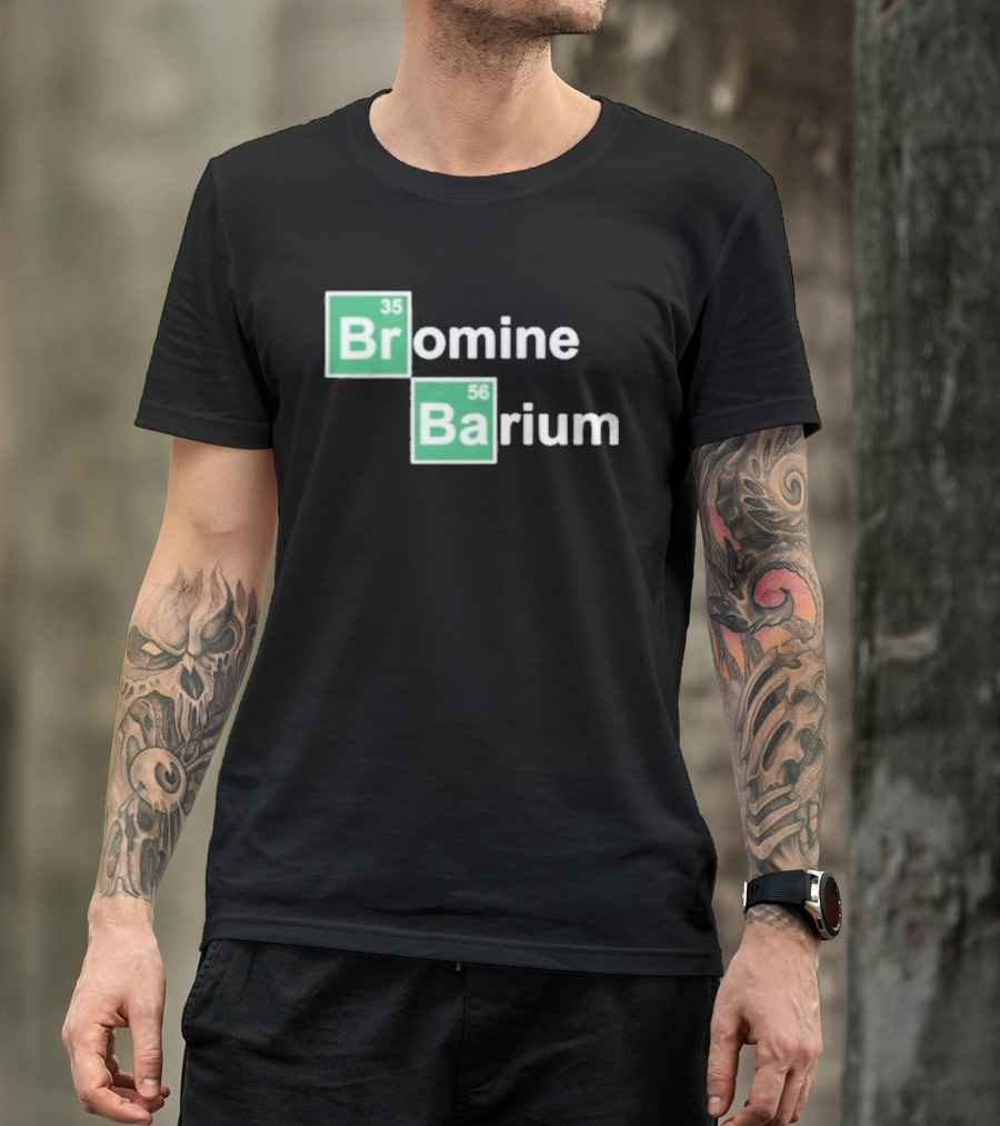Bob Lazar Bromine Barium Element Chart T-Shirt