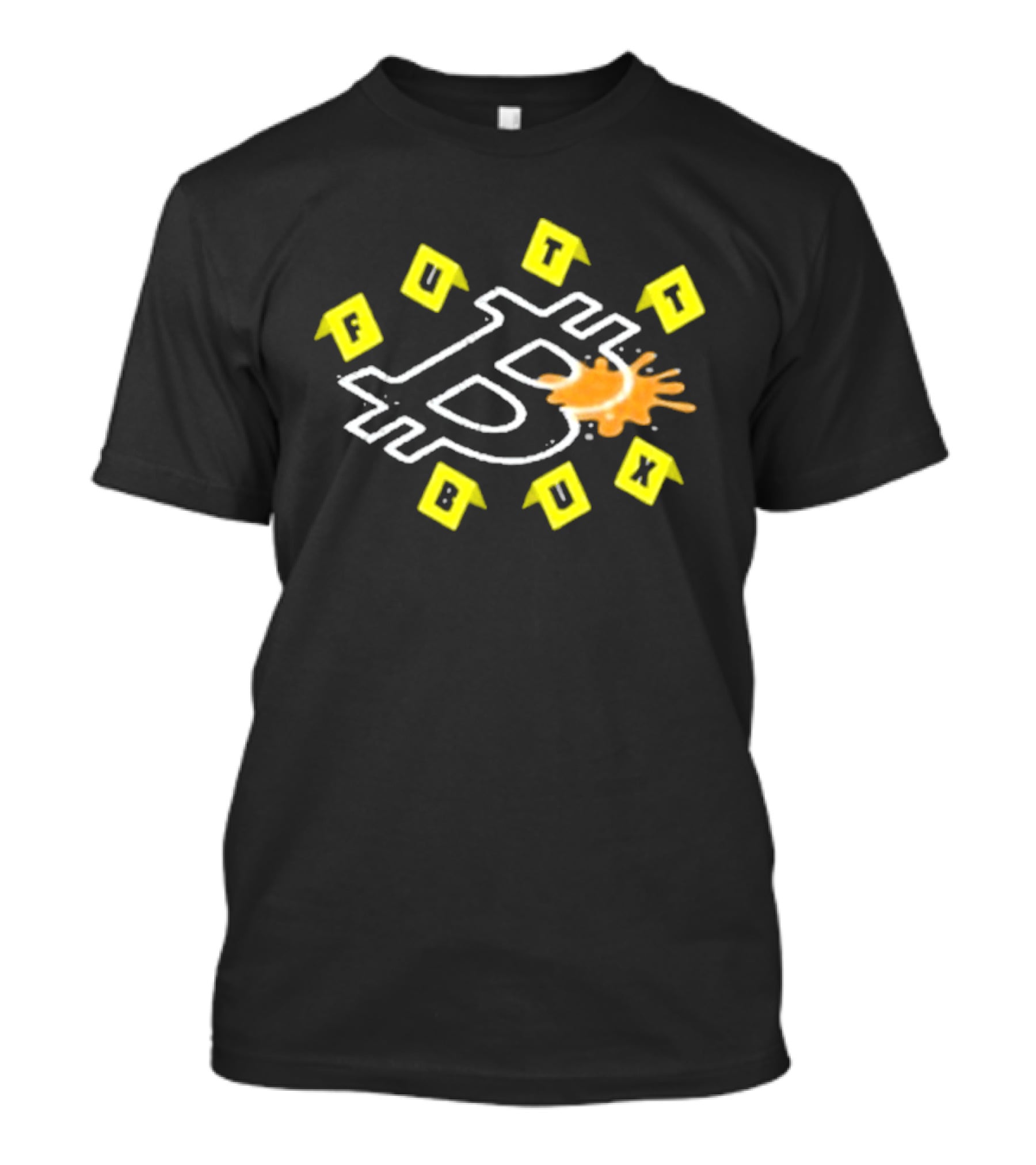 Windscribe Bitcoin Crime Scene Futt Bux T-Shirt