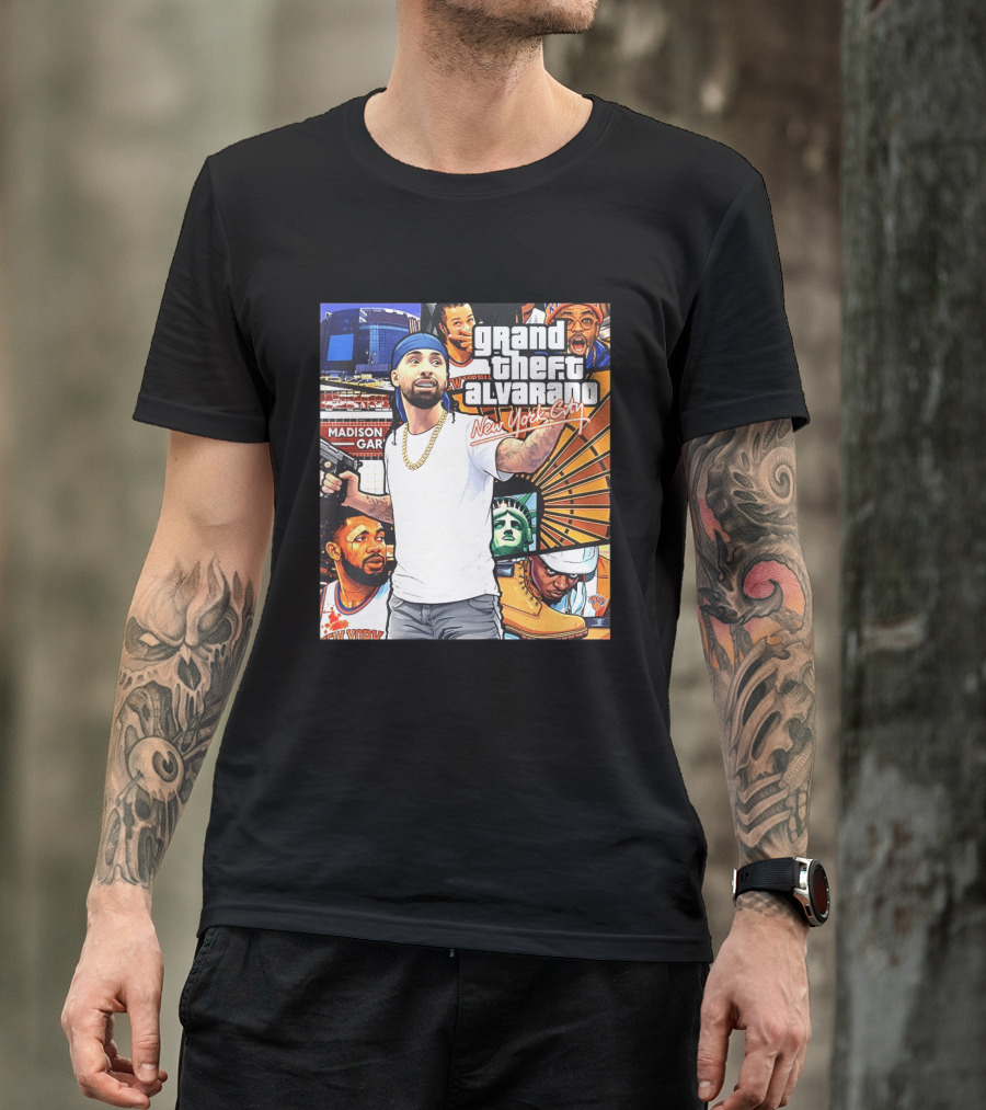 Grand Theft Alvarado New York City Madison Square Garden Knicks Energy T-Shirt