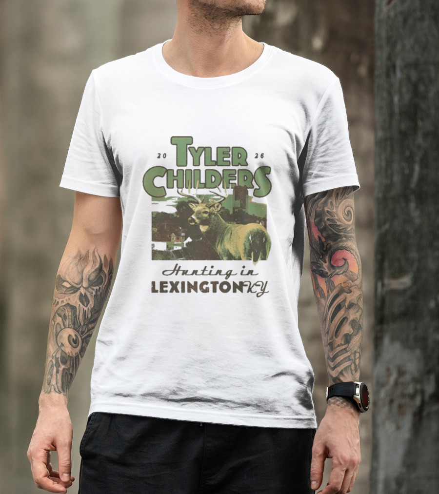 Tyler Childers 2026 Hunting In Lexington KY Deer Landscape T-Shirt
