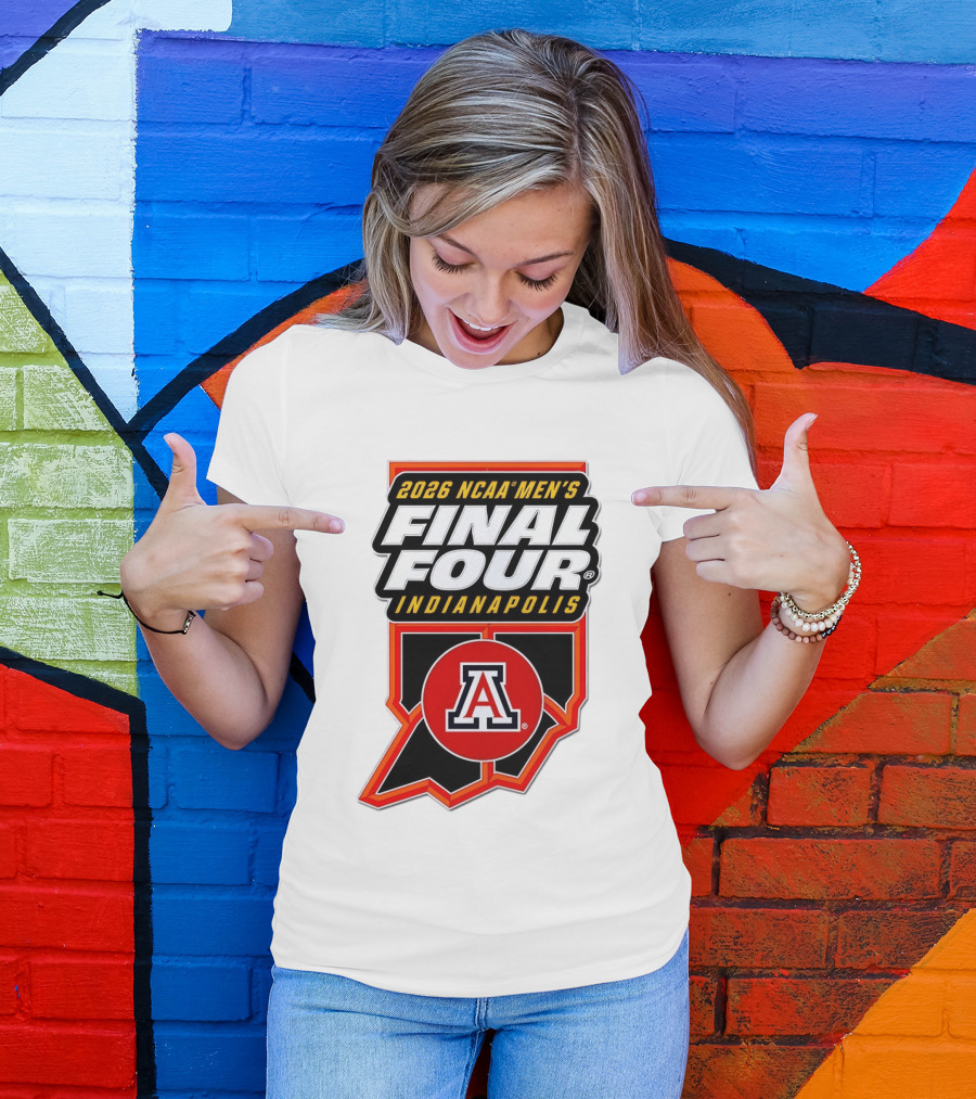 Arizona Wildcats NCAA Men's Final Four 2026 Indianapolis T-Shirt