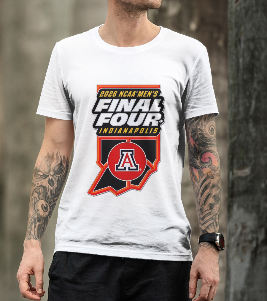 Arizona Wildcats NCAA Men's Final Four 2026 Indianapolis T-Shirt