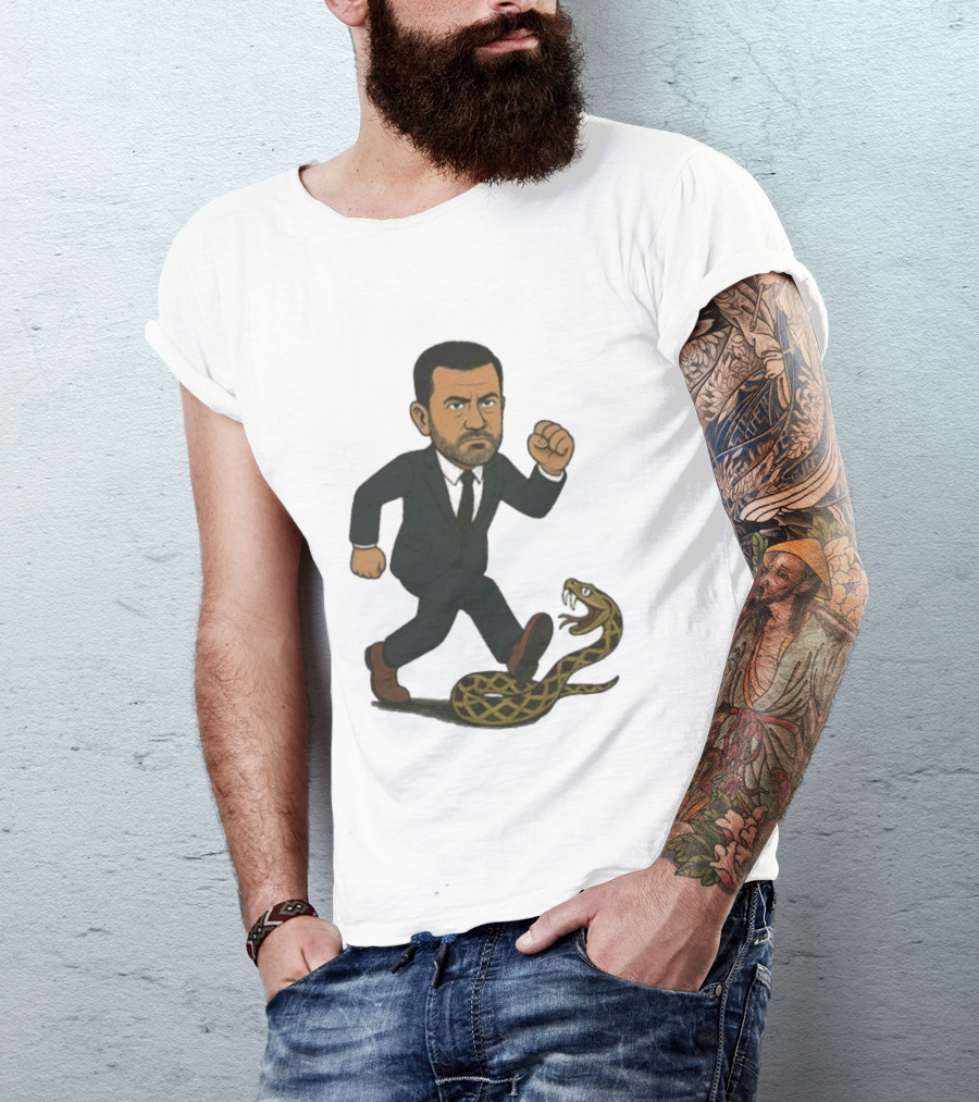 Keep On Treadin' Jimmy Kimmel Snake Suit Punch T-Shirt