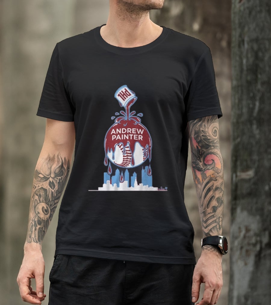 Andrew Painter Philadelphia Baseball Paint The Town T-Shirt