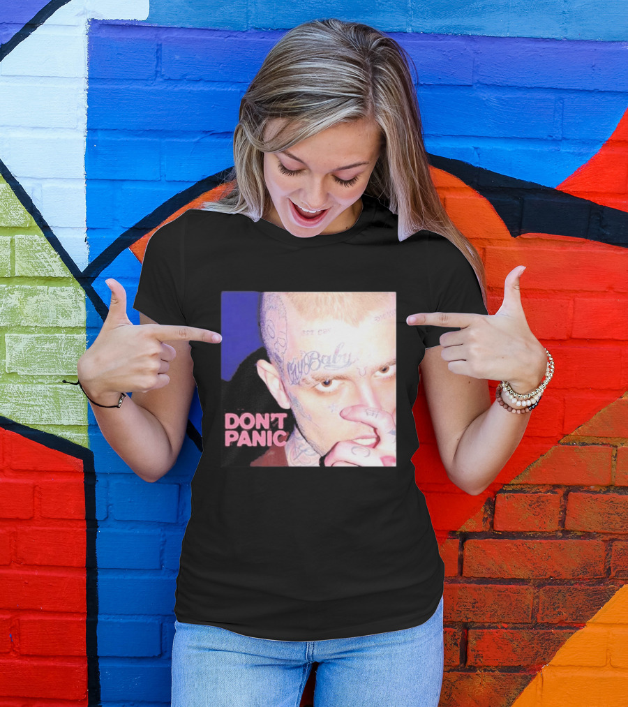 Lil Peep Don't Panic Single Cover Tattoo T-Shirt