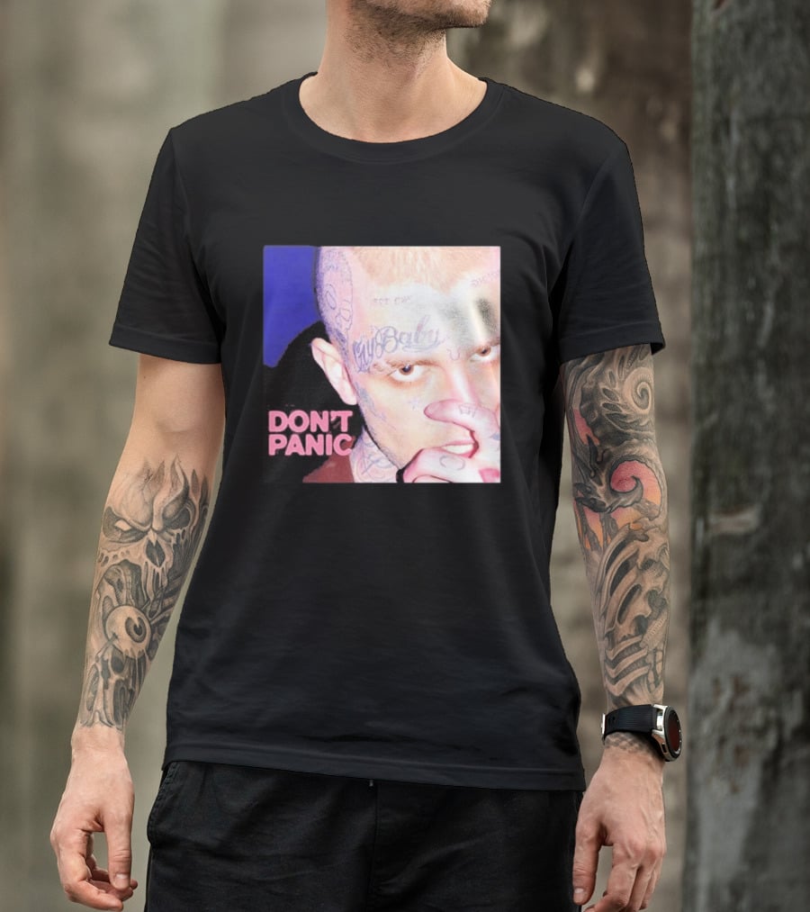 Lil Peep Don't Panic Single Cover Tattoo T-Shirt