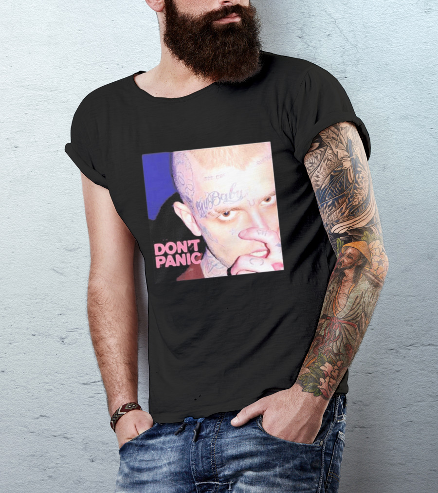 Lil Peep Don't Panic Single Cover Tattoo T-Shirt