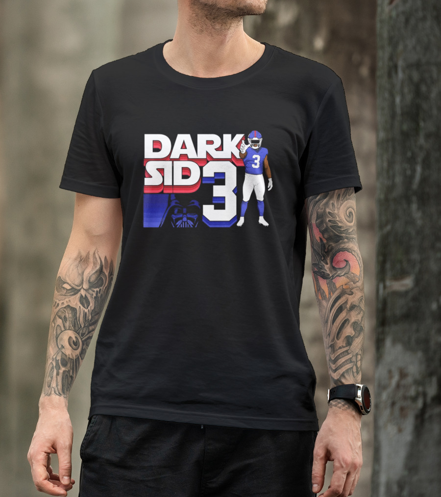 Dark Sid3 New York Giants Football Darth Vader T-Shirt