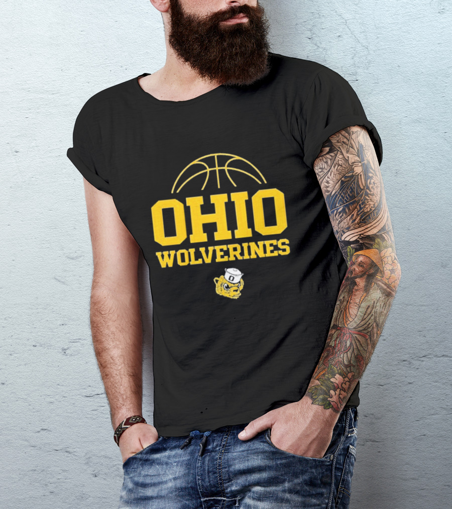 Ohio Wolverines Basketball Yellow T-Shirt