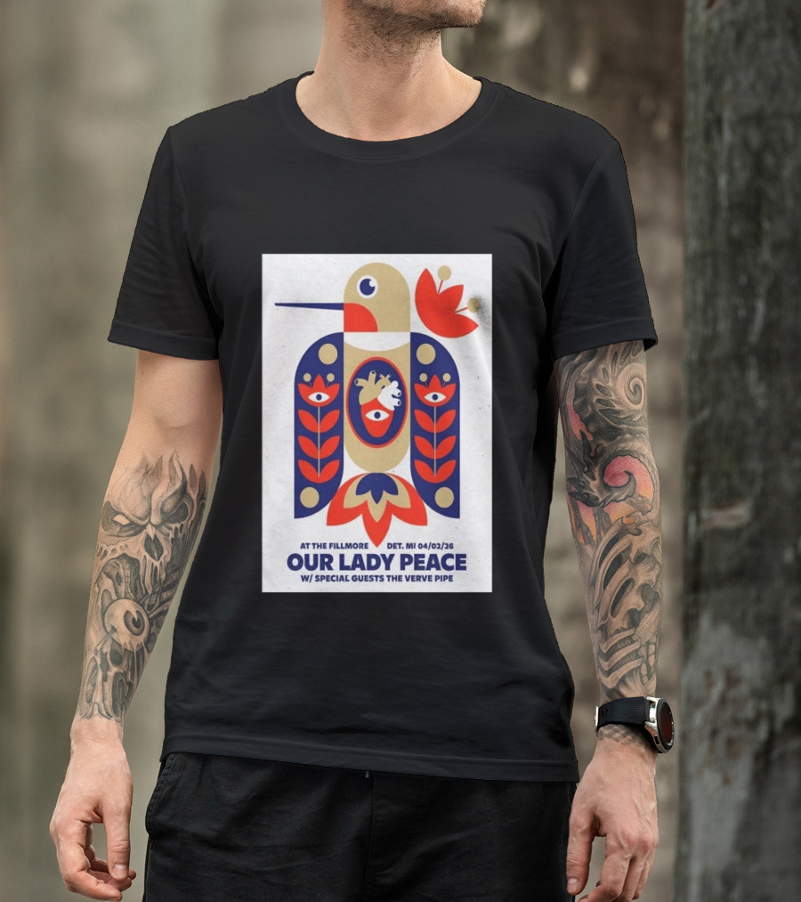 Our Lady Peace At The Fillmore Detroit April 2 2026 With Special Guests The Verve Pipe T-Shirt