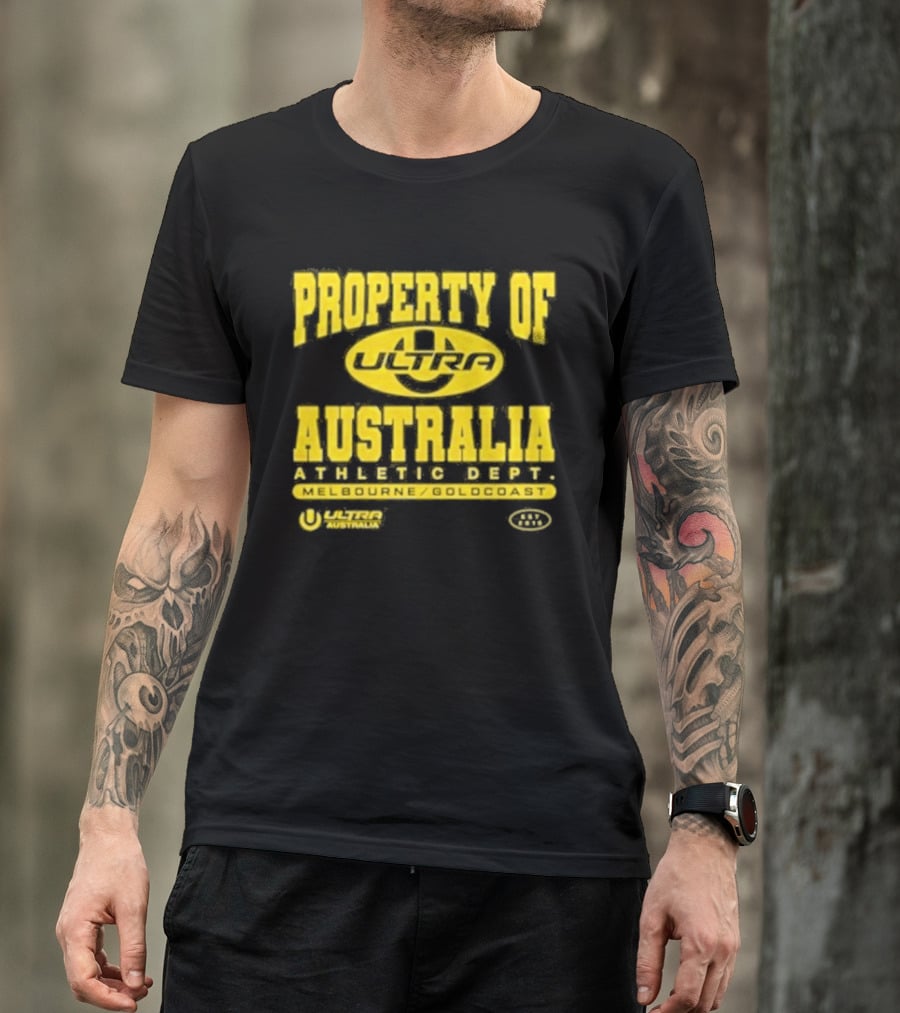 Property Of Australia Ultra Melbourne Gold Coast 2026 Authentic Only T-Shirt