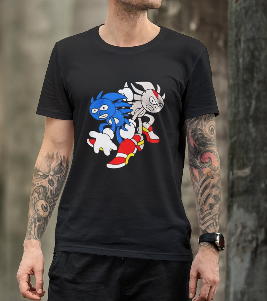 The Hedgehog Sanic And Shedew Adventure Meme Humor T-Shirt