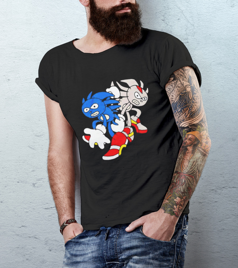 The Hedgehog Sanic And Shedew Adventure Meme Humor T-Shirt