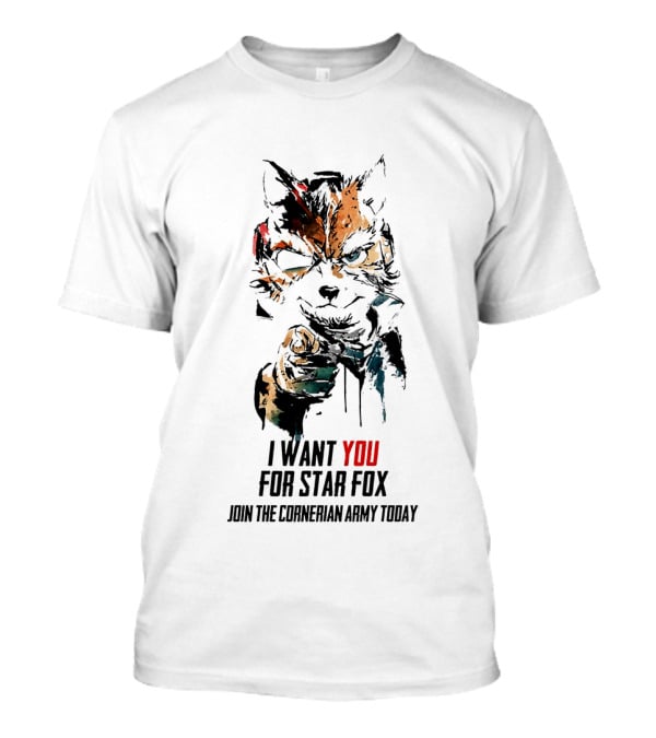 I Want You For Star Fox Join The Cornerian Army Today T-Shirt