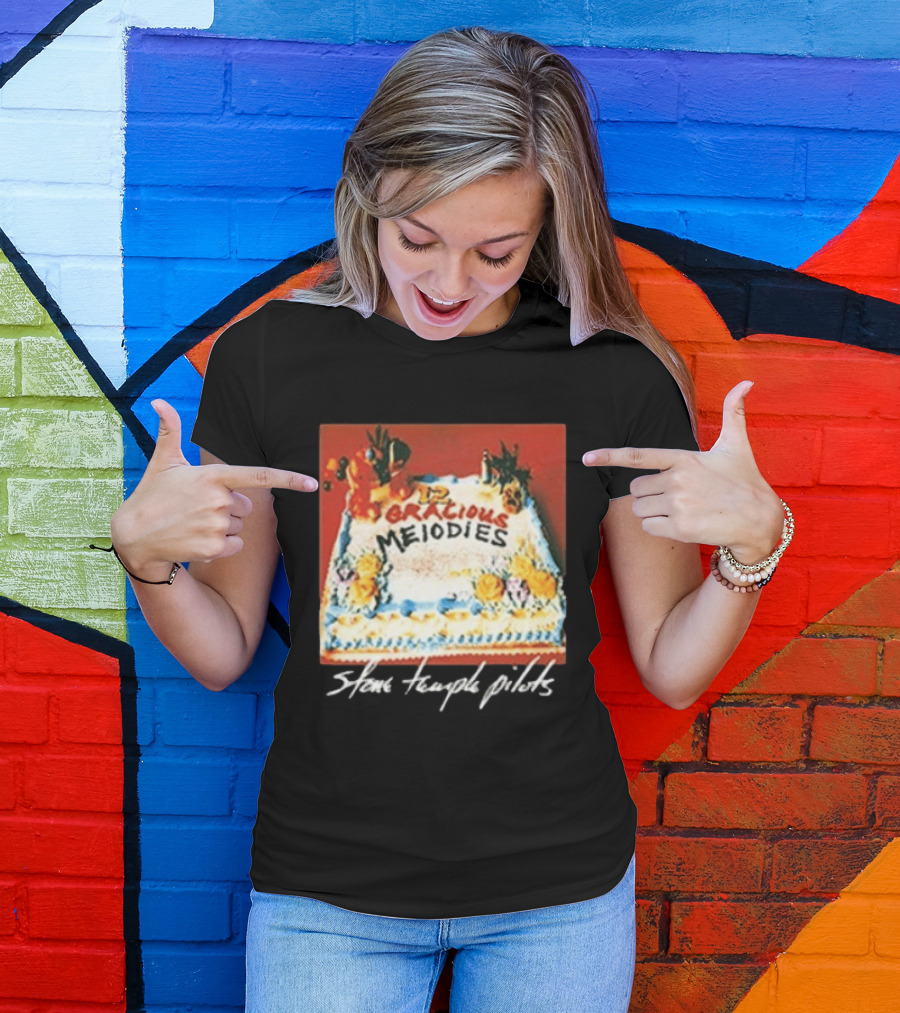 Stone Temple Pilots 12 Gracious Melodies Cake Art 30th Anniversary T-Shirt