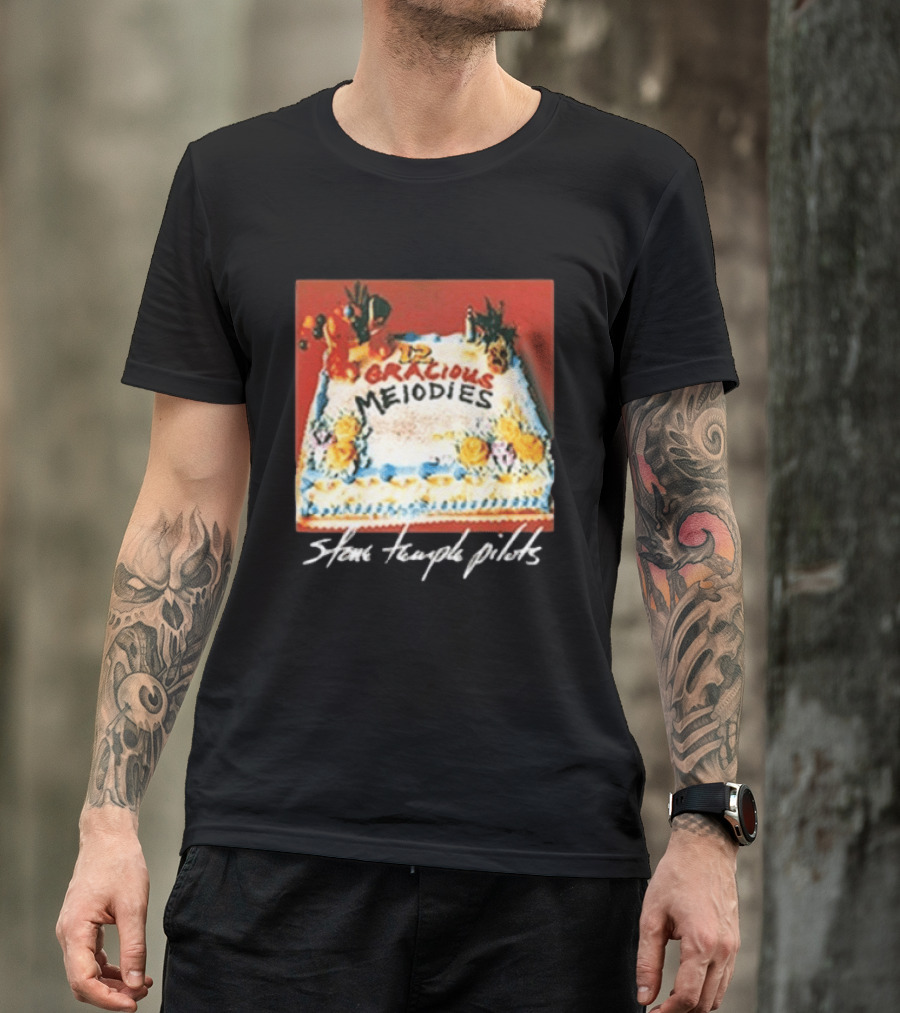 Stone Temple Pilots 12 Gracious Melodies Cake Art 30th Anniversary T-Shirt